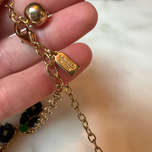 KATE SPADE Izu Blue Petals Statement Necklace EUC - Picture 7 of 10